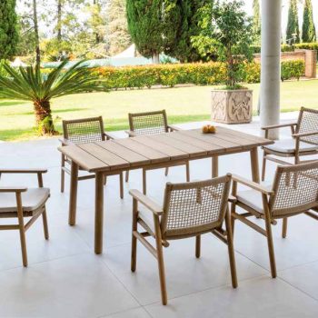 Nature dining set acacia wood