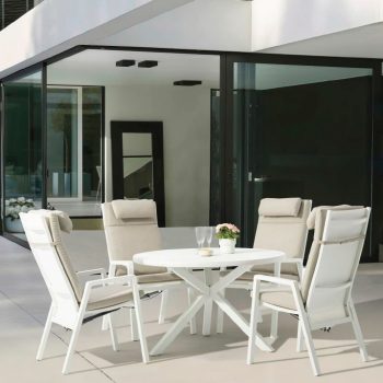 Albury aluminium dining chair_MOOMA