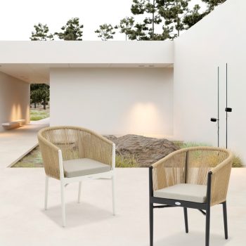 Fairlee rope and aluminium armchair