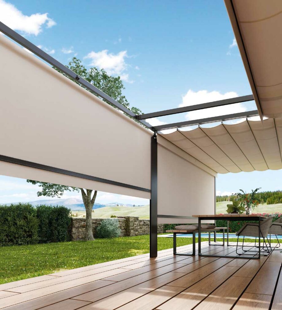 Retractable canopy patio cover