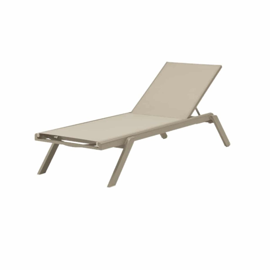 Alameda Sun Bed Taupe Mian Image