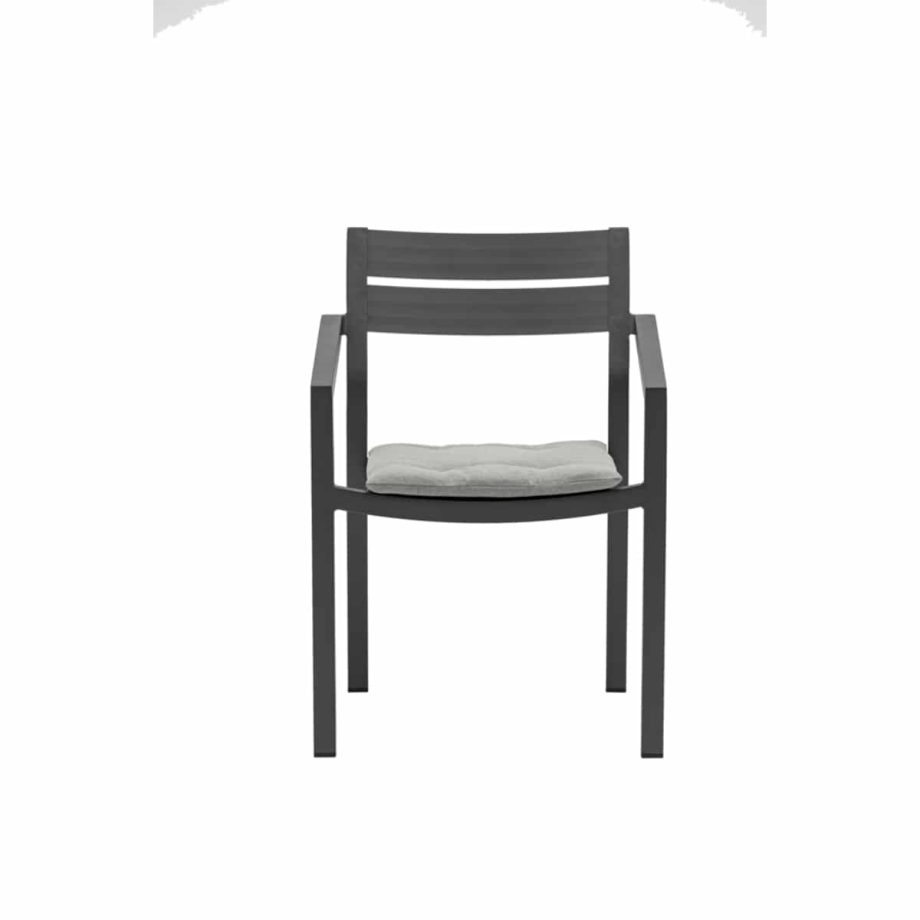 Boori Dining Chair Anthracite Back Font View