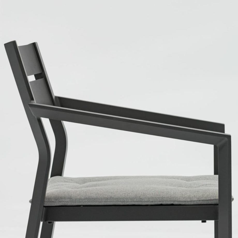 Boori Dining Chair Anthracite Back Side View 1