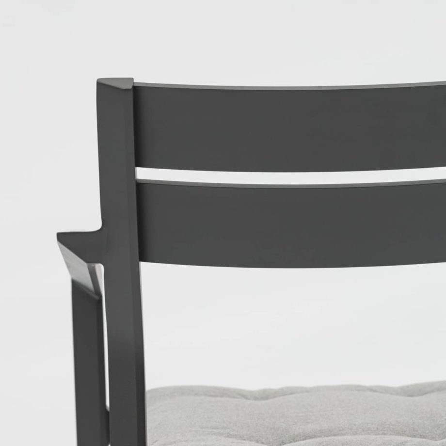 Boori Dining Chair Anthracite Closeup View 3