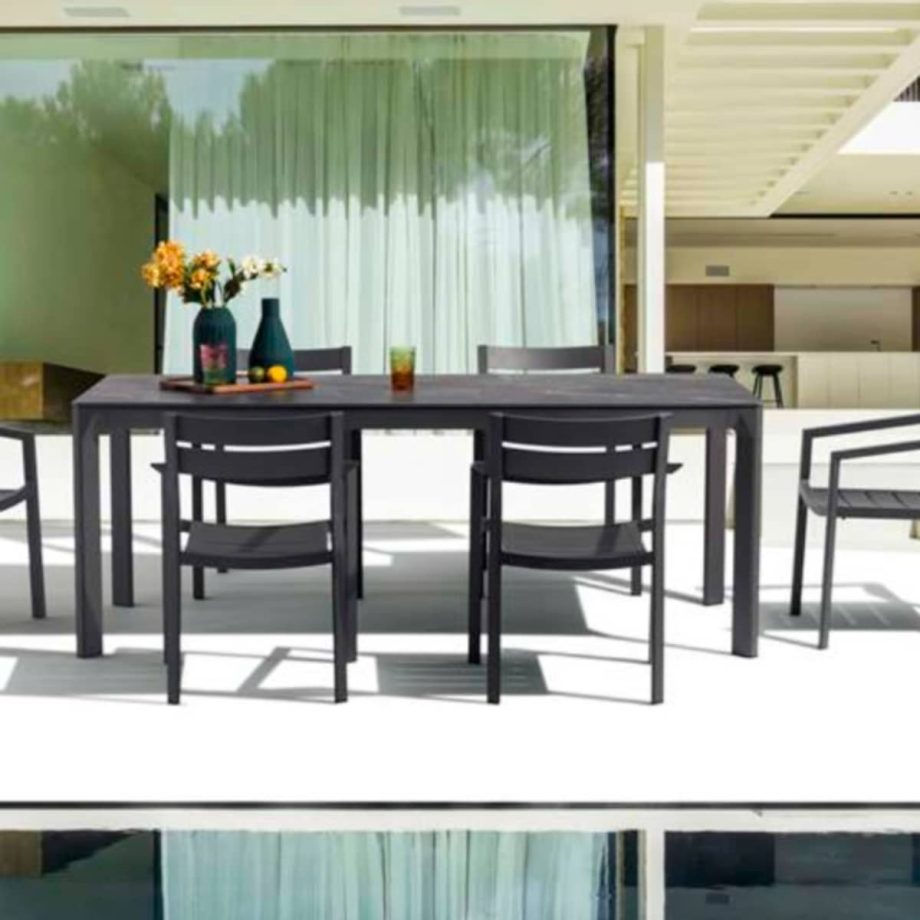 Boori Dining Table 200x90cm Anthracite Life style Images