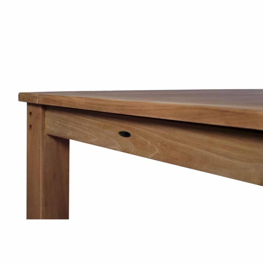 Candon Extendable Dining Table Natural Closeup View