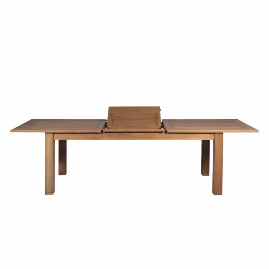 Candon Extendable Dining Table Natural Font View 2