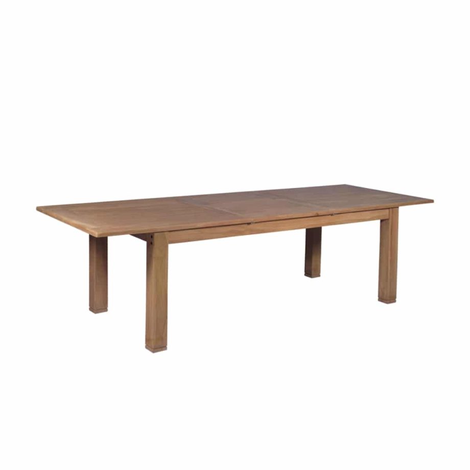 Candon Extendable Dining Table Natural Side View