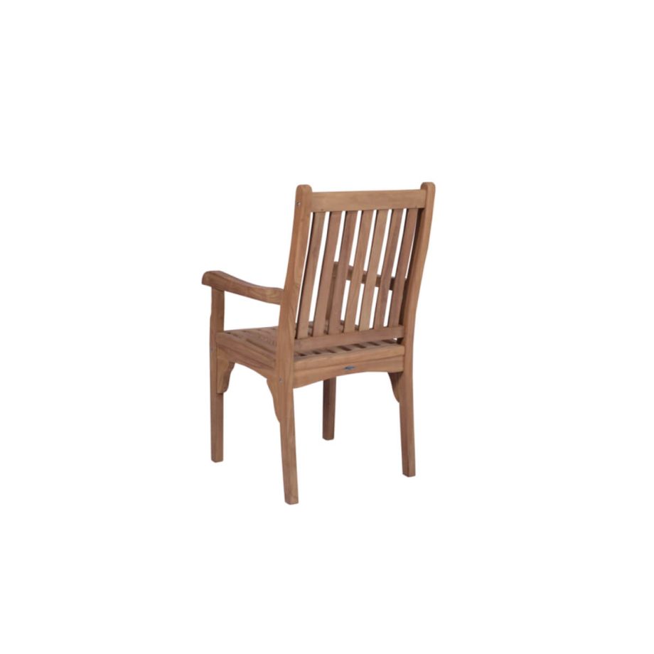 Danao Dining Chair With Arms Natural Side View