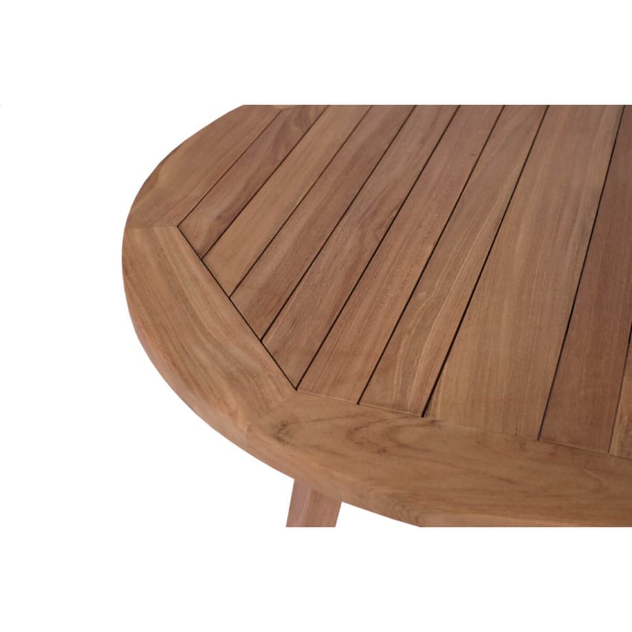 Danao Round Coffee Table Naturel Closeup View