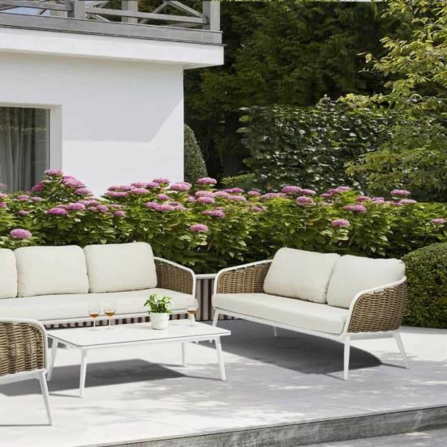 Irvine 2-Seater Sofa White Lifestyle Images