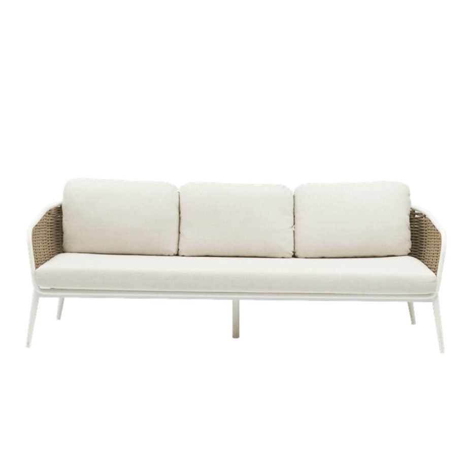 Irvine 3-Seater Sofa White Font View