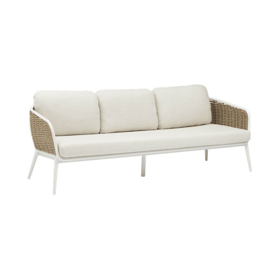 Irvine 3-Seater Sofa White Main Image