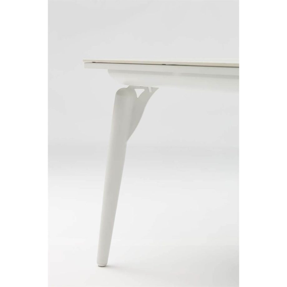 Irvine Dining Table White Closeup View 3