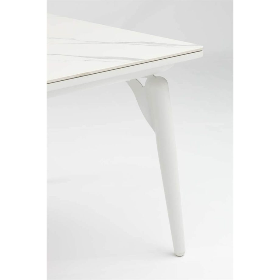 Irvine Dining Table White Closeup View