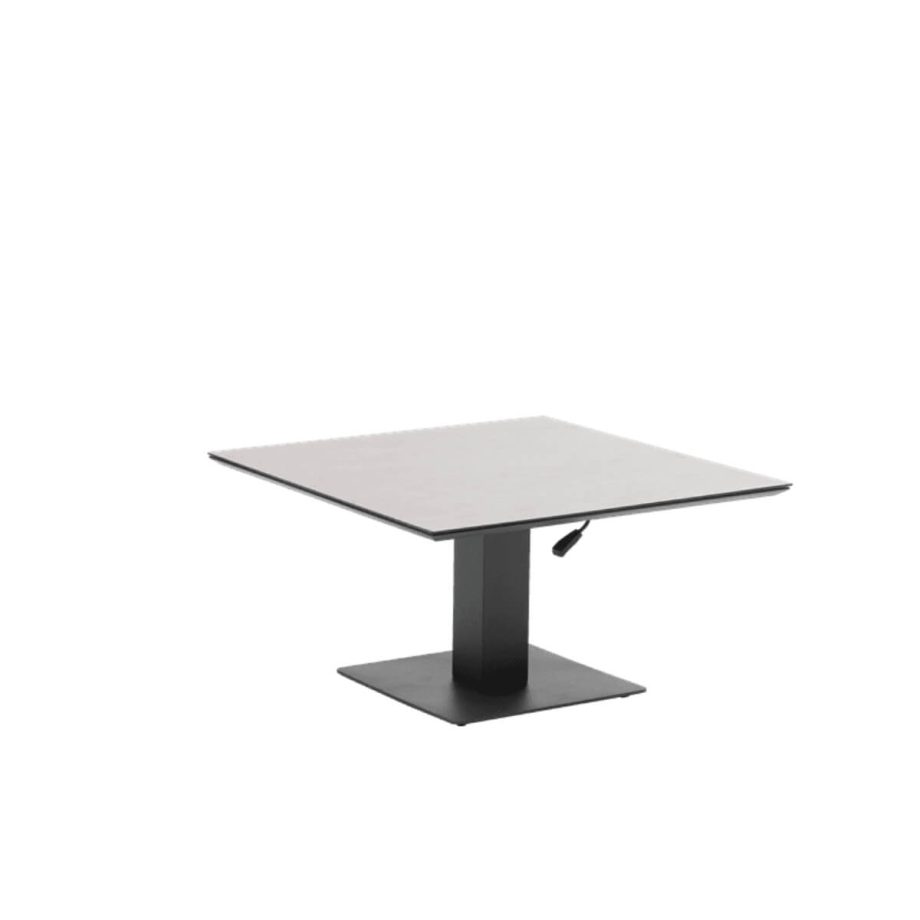 Isabela Lifting Table 90x90x5074 Anthracite Side View