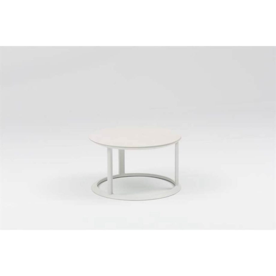 Isabela Round Table White Side View 1