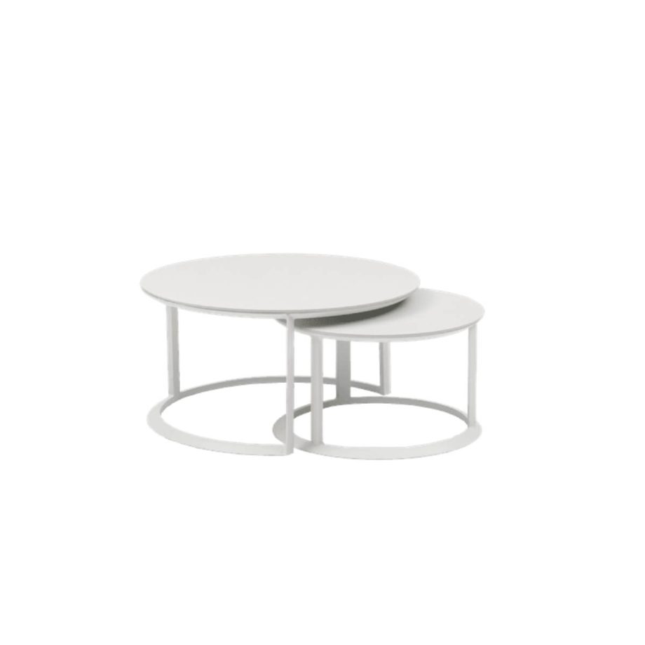 Isabela Round Table White Side View 2