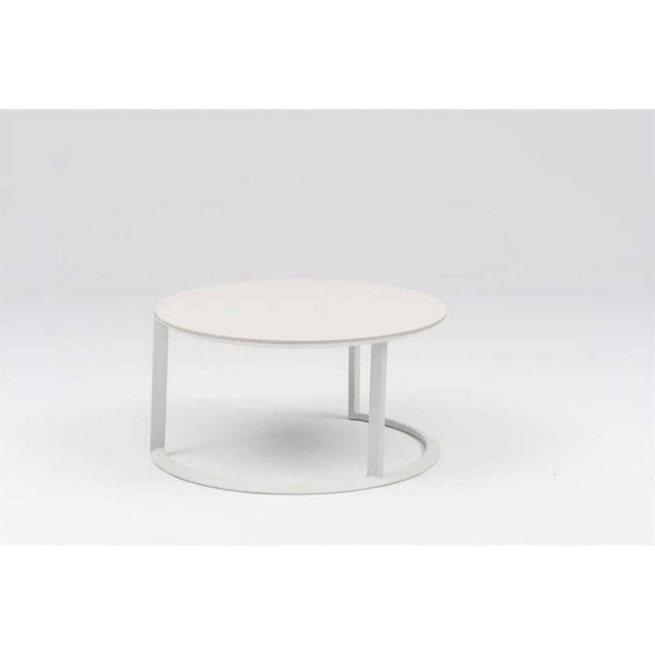 Isabela Round Table White Side View