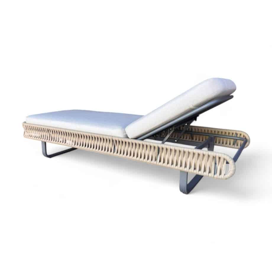 Indigo Lounger Slightly Side View