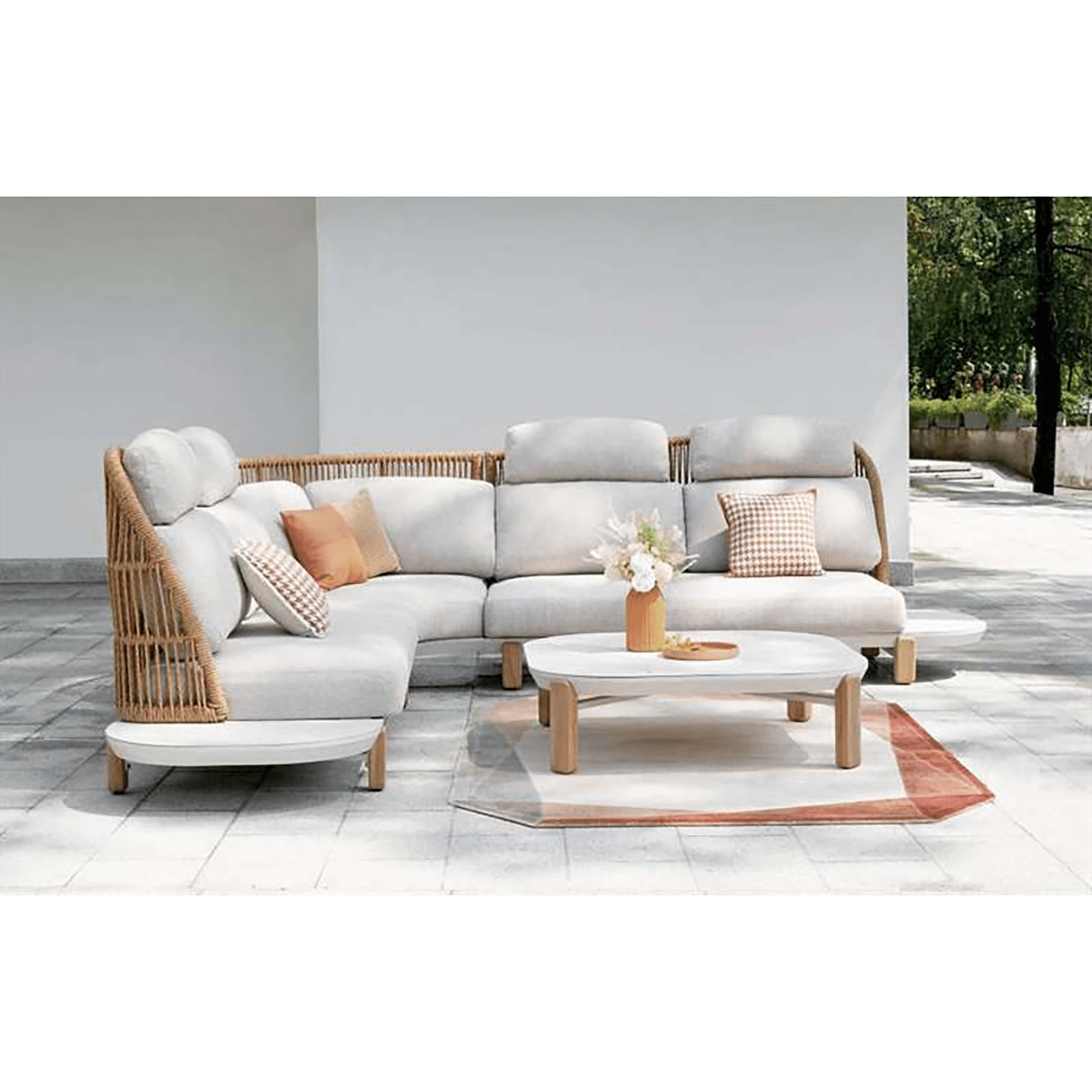 Rashdoo Corner Sofa Set front view