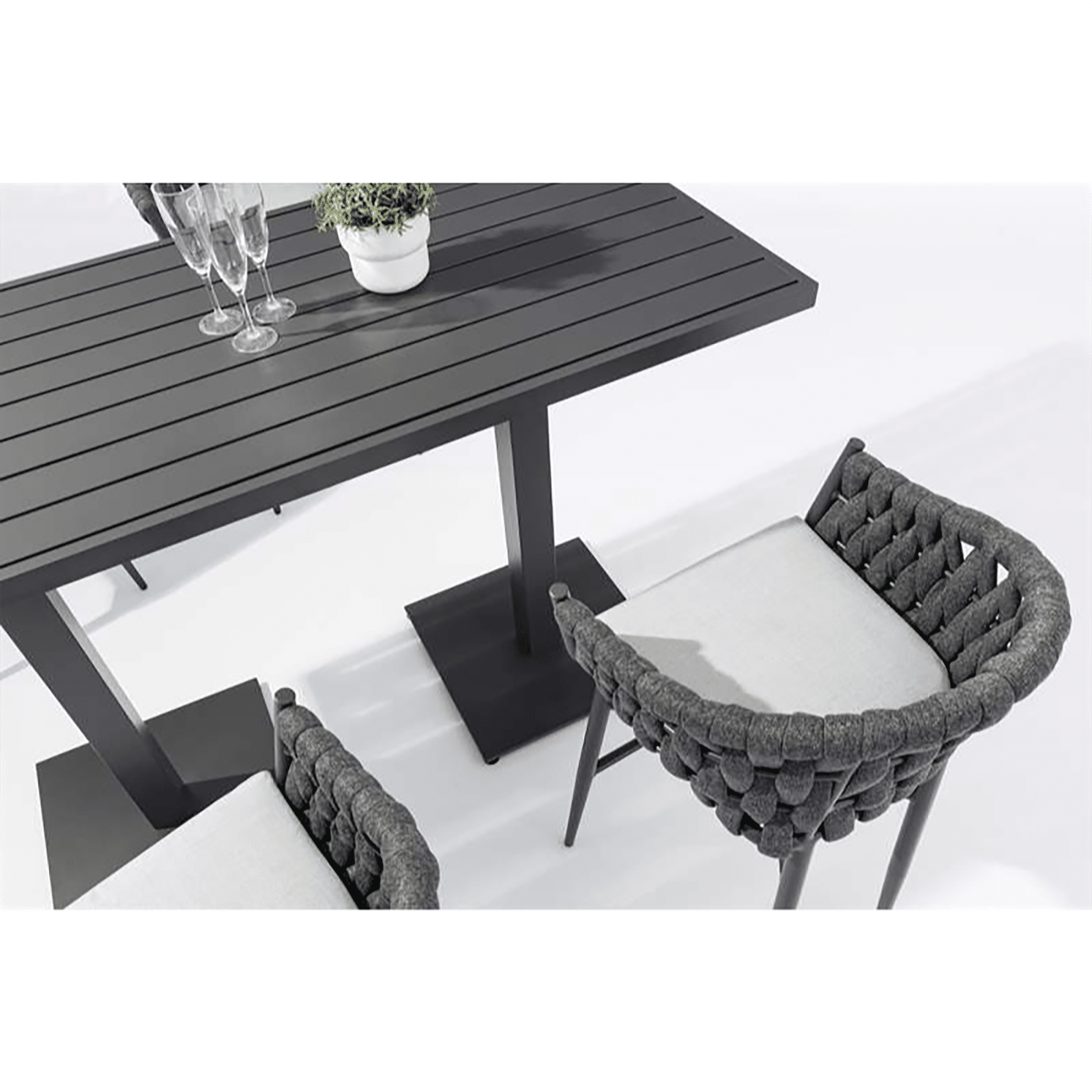 Orick High Bar Table front view
