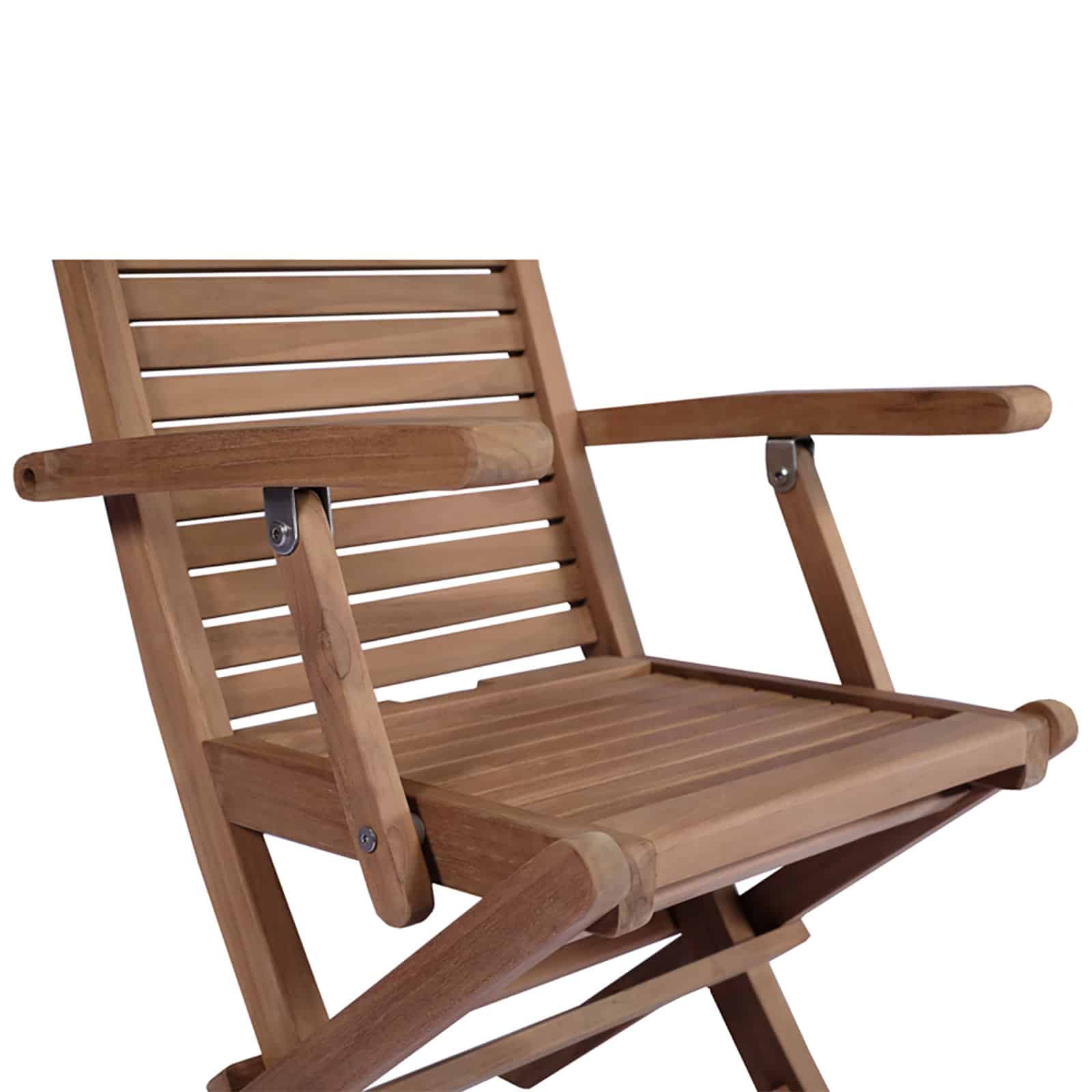 Mati Folding Chair With Arms front view