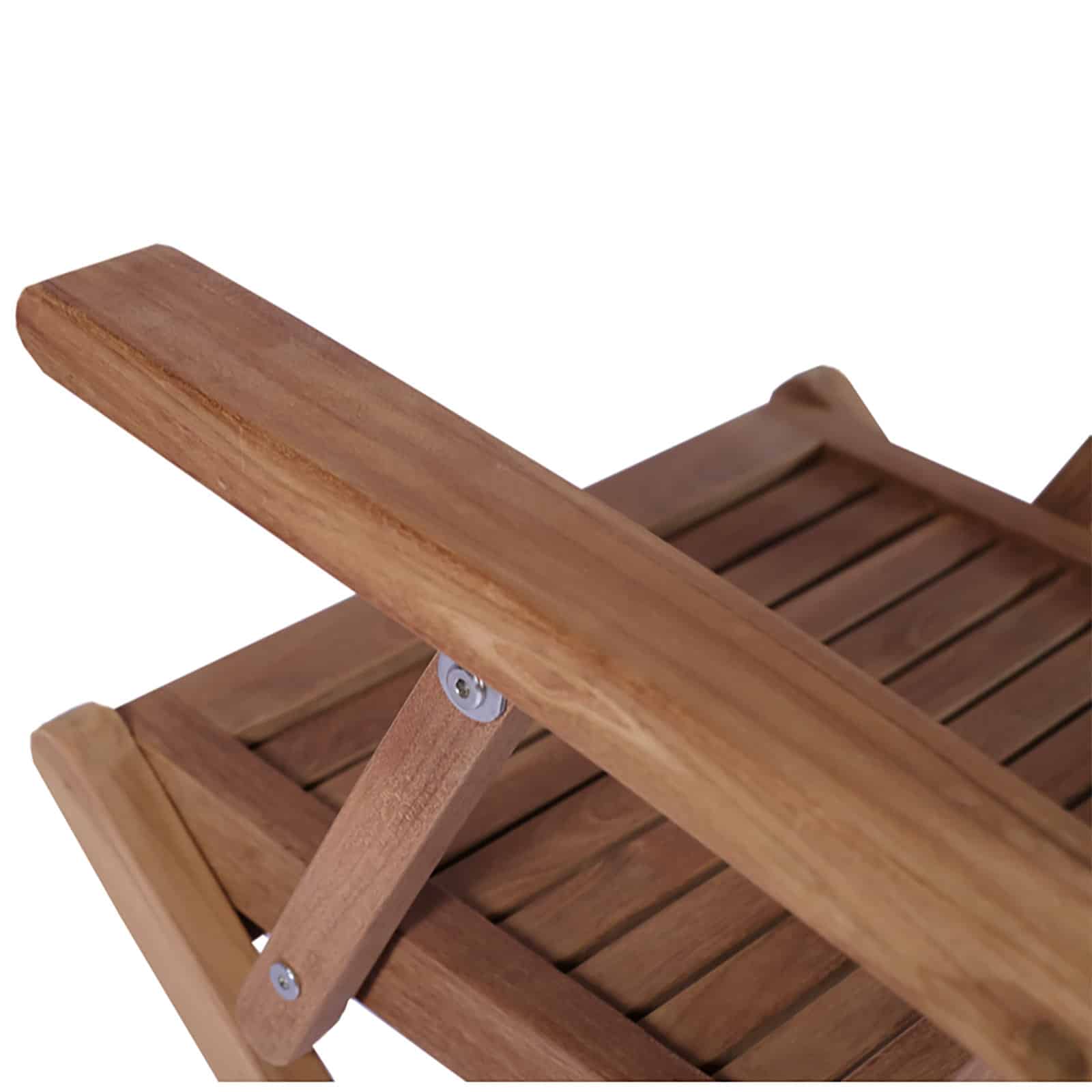 Mati Folding Chair With Arms side view