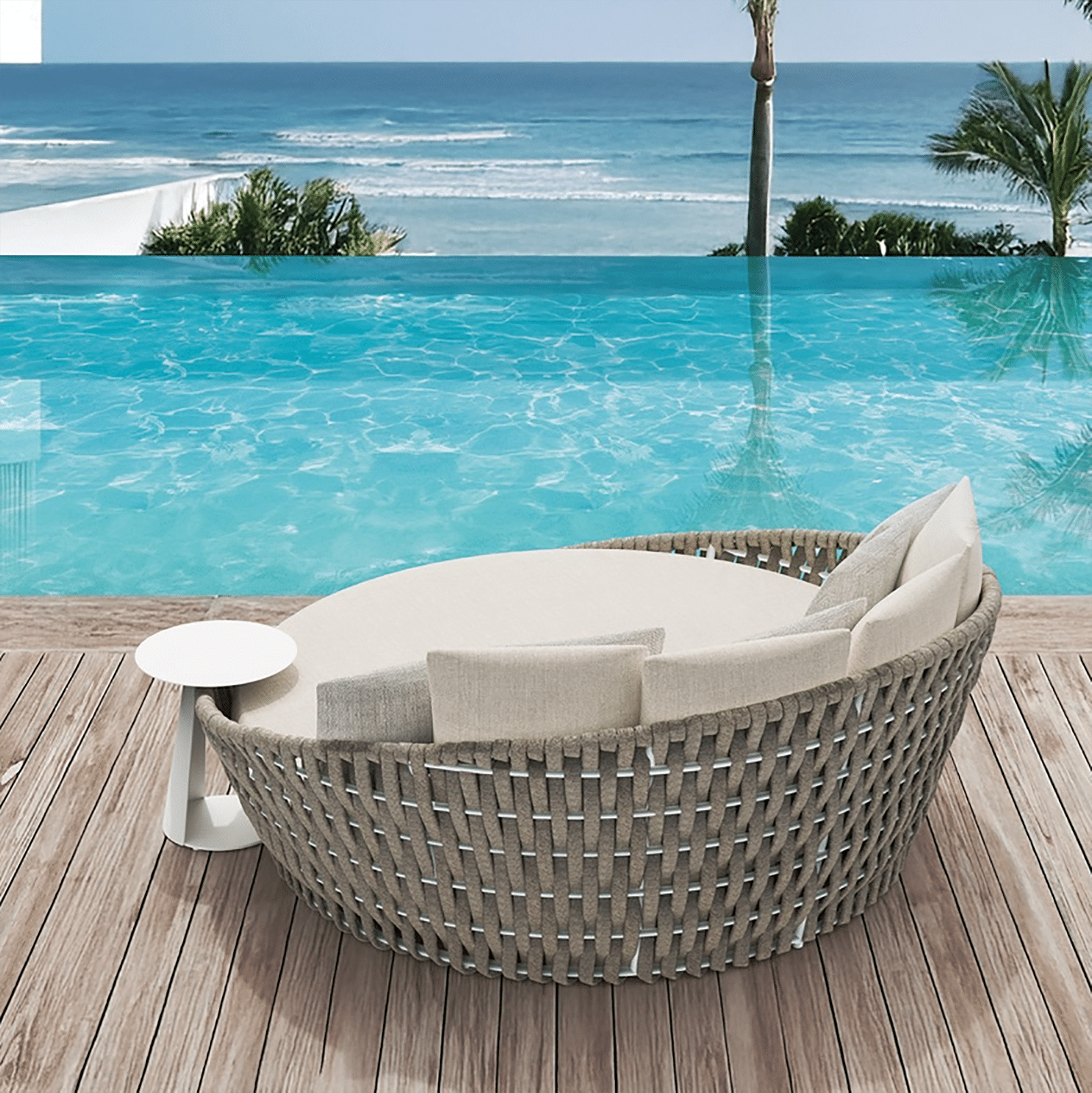 Meridian daybed back view