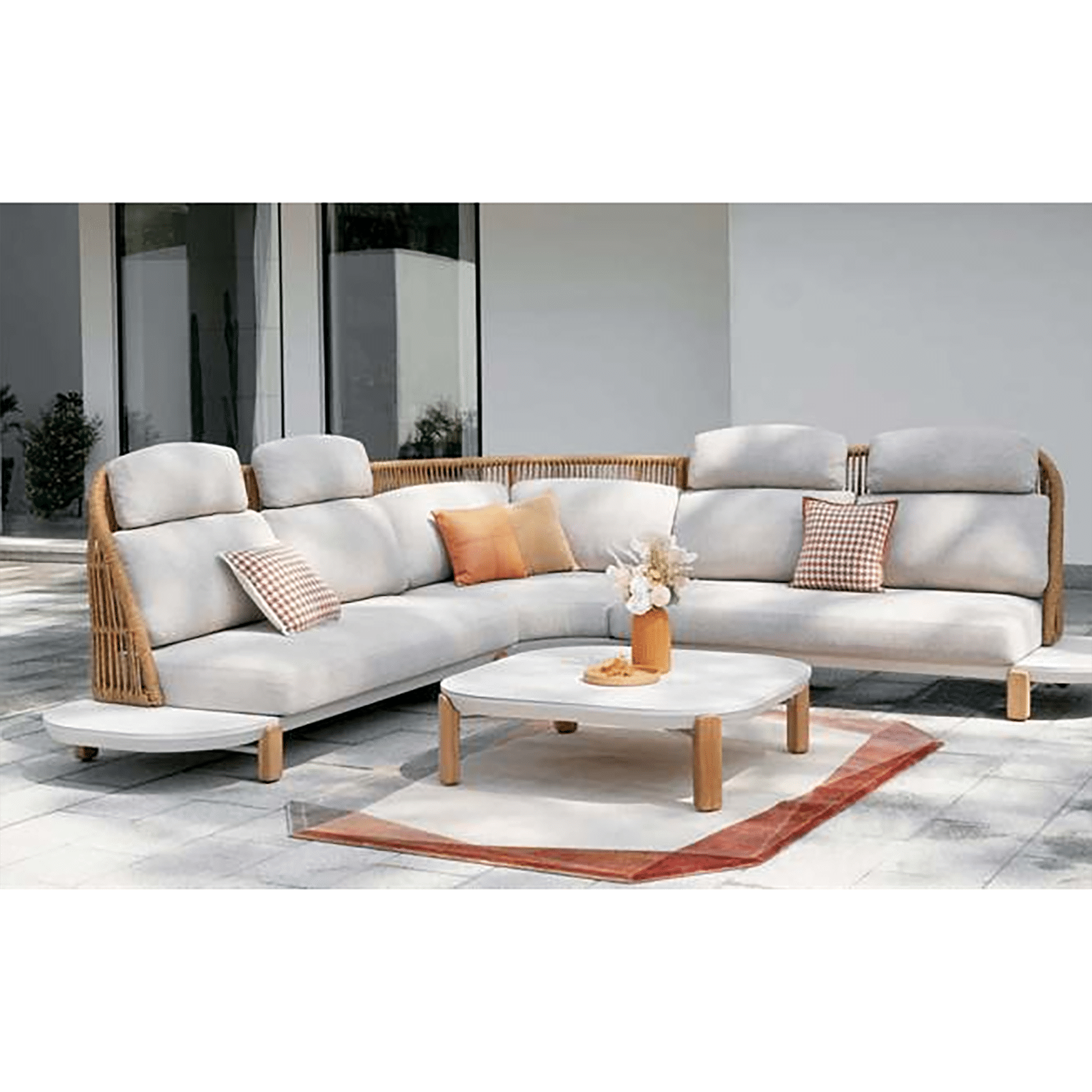 Rashdoo Corner Sofa Set front view