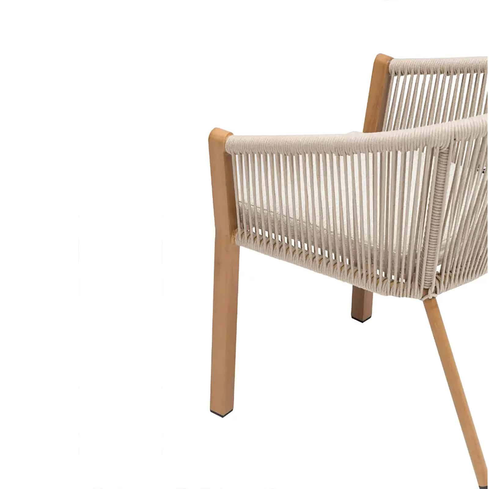 Java dining chair side view