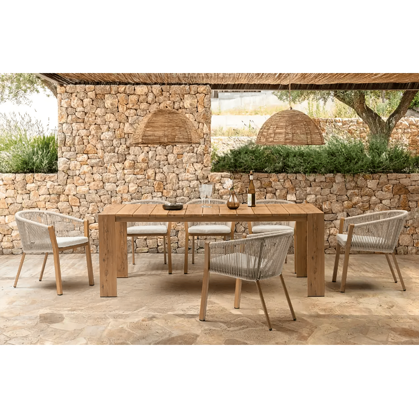 Java dining chair front view